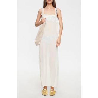 Lioness Glacial Sheer Maxi Dress in Butter at Nordstrom, Size X-Large
