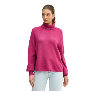 Benetton Dames, Truien, Roze, Maat: XS Wol