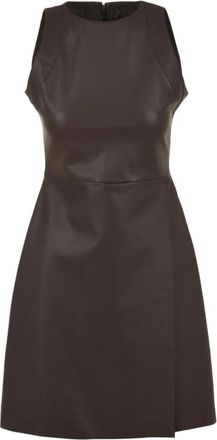 L'autre Chose Bruine Jurken voor Dames - Dames - Korte kleedjes - Bruin - XS - Kleedjes