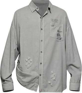 Paly Hollywood Camicia con applicazioni - Grigio