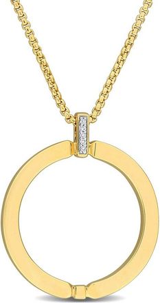 Rina Limor 14K 0.02 Ct. Tw. Diamond Solitaire Necklace