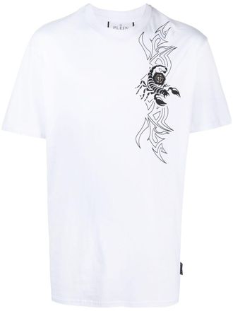 Philipp Plein SS Scorpion round-neck T-shirt - men - Cotton - XXXL - White