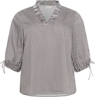 Kaffe Curve Donna, Camicette, Grigio, 2Xl, new