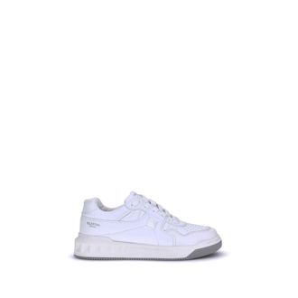 Valentino Garavani White Calf Leather Bos Taurus Low Top Mens Sneakers