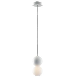 Luce-Ambiente-Design suspensi&oacute;n Kiss en Yeso y Acr&iacute;lico Blanco