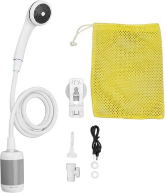 OEM Ducha El&eacute;ctrica Port&aacute;til, Para Acampada Al Aire Libre, Spas, Lavado De Coches, Mascotas, Ba&ntilde;o, Plantas Y Riego De Hortalizas, Color Gris Plateado