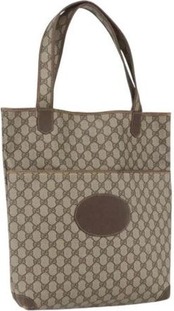 Gucci Pre-owned Tote Bags, female, Beige, Size: ONE SIZE Pre-owned Plastic Tote Bag