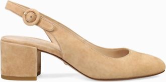 Pelle Moda Womens Ulla Low Heel Sandals In Latte Suede