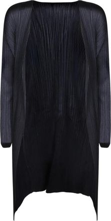Issey Miyake Basics Cardigan - Dames - Vesten - Zwart - L - Polyester - Truien & Vesten