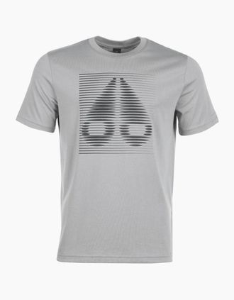 Moose Knuckles Mens Raydaze Graphic Logo Industry Grey T-Shirt - Size: 42