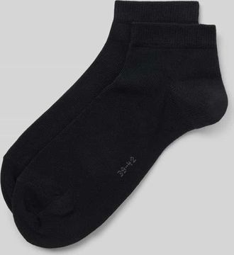 Falke Socken mit geripptem Abschluss im 2er-Pack in Black, Größe 35-38