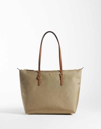 Ralph Lauren Keaton - Borsa in nylon color argilla-Marrone