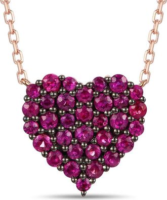 Le Vian Symbols Of Protection 14K Rose Gold 0.74 Ct. Tw. Ruby Adjustable Necklace