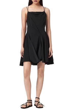AllSaints Claire Strappy Minidress in Black at Nordstrom, Size 10 Us