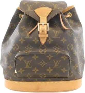 Louis Vuitton Pre-owned Backpacks, female, Brown, Size: ONE SIZE Pre-owned Canvas Backpack