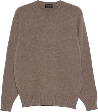 Dell'Oglio Trui met ronde hals en lange mouwen - Bruin