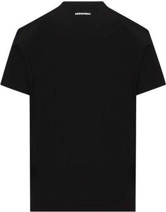 Dsquared2 Katoenen Logo T-shirt - Heren - T-shirts - Zwart - M - Katoen - Tops
