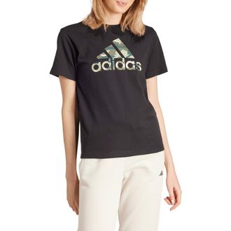 adidas Camo Logo Cotton Graphic T-Shirt in Black at Nordstrom Rack, Size X-Large