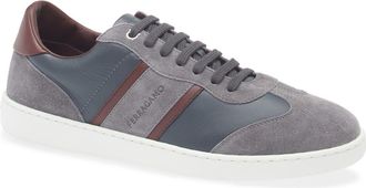 Ferragamo Achille 1 Low Top Sneaker in Stromboli Sand Cordovan at Nordstrom, Size 11.5
