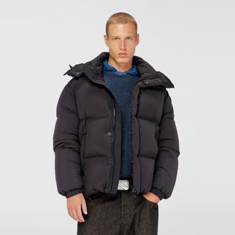 Diesel Quilted down jacket in ViralOff Taslan - Winter Jackets - Man - Grey