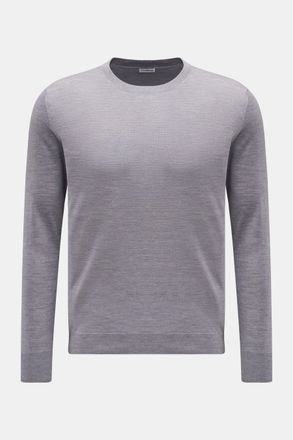 Braun Hamburg Men - Merino fine knit jumper grey