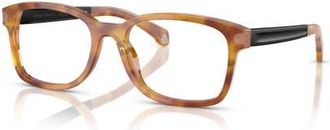 Moncler 54mm Rectangle optical glasses in Tortoise at Nordstrom