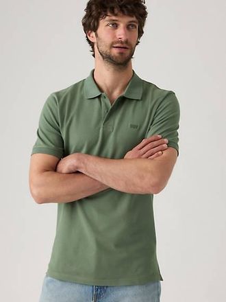 Levi's Slim Housemark Polo Shirt - Mens - 2XL - Neutral / Laurel Wreath Pique