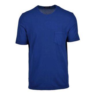 Drumohr T-Shirts, male, Blue, Size: XL T-Shirt