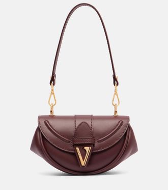 Versace Virtus Small leather shoulder bag