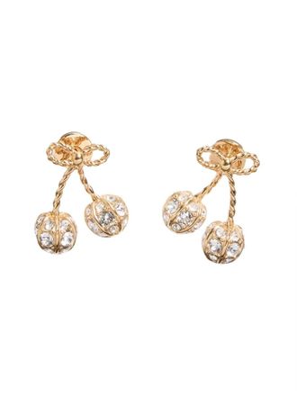Valentino Garavani Rhinestone-Embellished Earrings - Gold