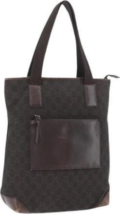 Gucci Pre-owned Tote Bags, female, Brown, Size: ONE SIZE Pre-owned Canvas Tote Bag