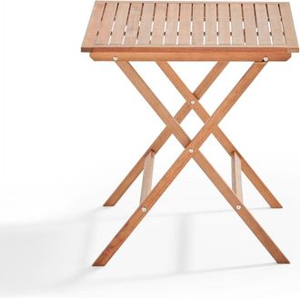 Oviala Mesa cuadrada de eucalipto