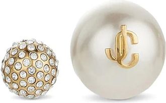 Jimmy Choo London Auri Studs - Dames - Oorbellen - Wit - ONE Size - Accessoires