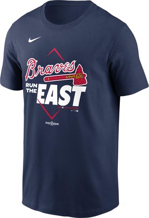 Nike Atlanta Braves 2026 NL East Division Champions Nike Mens MLB T-Shirt in Blue | N19944BAWW-HX8