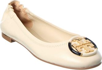 Tory Burch Multi Logo Leather Ballet Flat