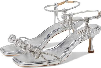 Badgley Mischka Dandelion Womens Wedge Shoes Silver : 7.5 M, Leather