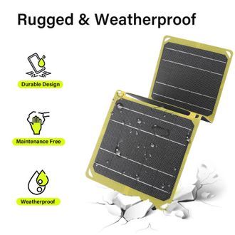 OEM Panel Solar Port&aacute;til De 21 W Con 4 Puertos De Salida (usb, Tipo-c) Monocristalino Lluvia/pesca/acampada