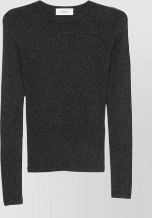 Lisa Yang cashmere fine-knit round-neck long-sleeve jumper