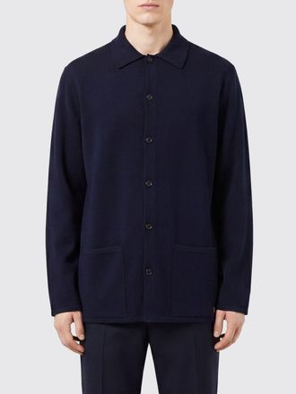 Valentino Cardigan in lana merino con tasca a toppa