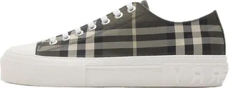 Burberry 26 Check Nylon Blend Sneakers Thicket Brown 81188541