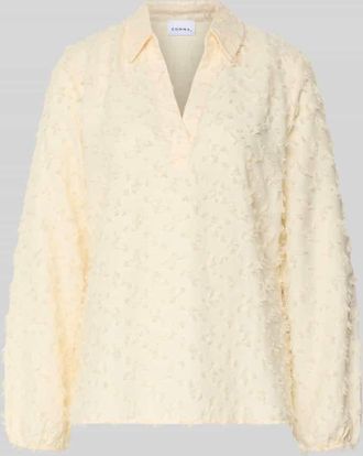 Comma Regular Fit Bluse mit Viskose-Anteil in Offwhite, Gr&ouml;&szlig;e 34