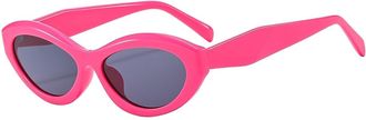 Generic Small Frame Women Outdoor Sunglasses Men Sports Decorative Sun Glasses(Pink)