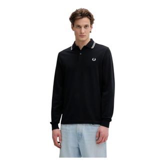 Fred Perry Heren, Tops, Zwart, Maat: S