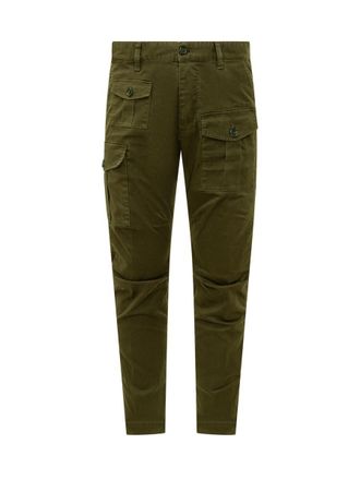 パンツ Dsquared Army Green Stretch Cotton Cargo Pant Dsquared2 Men's Cargo Pants - Military Green | Coggles