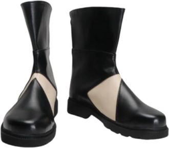 Generic Womens Anime Cosplay Boots for Meliodas Fancy Stage Performance Props Shoes Custom Made Halloween Christma Comic Con (Black,10.5)