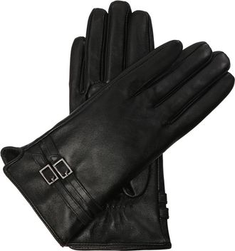 Kazar Zwarte zachte leren handschoenen - Dames - Handschoenen - Zwart - S - Leer - Accessoires