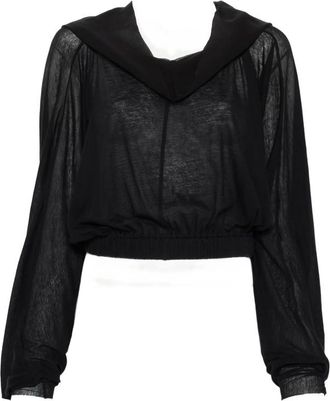 Rick Owens Hooded-neck T-shirt