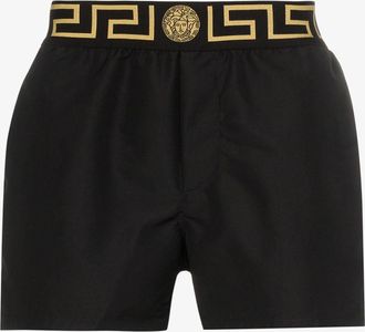 Versace Medusa Logo Greca Border Swim Shorts - Mens - Recycled Polyester