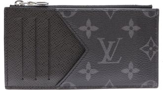 Louis Vuitton Noir Monogram Eclipse Coin Purse/Coin Case (Pre-Owned)
