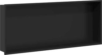 vidaXL Nichos De Ducha Negro 75 X 30 X 9,5 Cm Acero Inoxidable Vidaxl